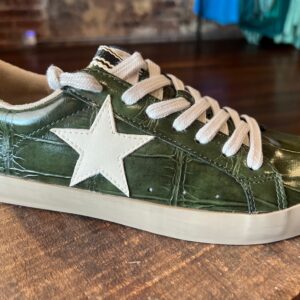 Croco Sneakers Olive