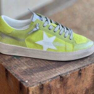 Candace Star Sneaker Chartreuse